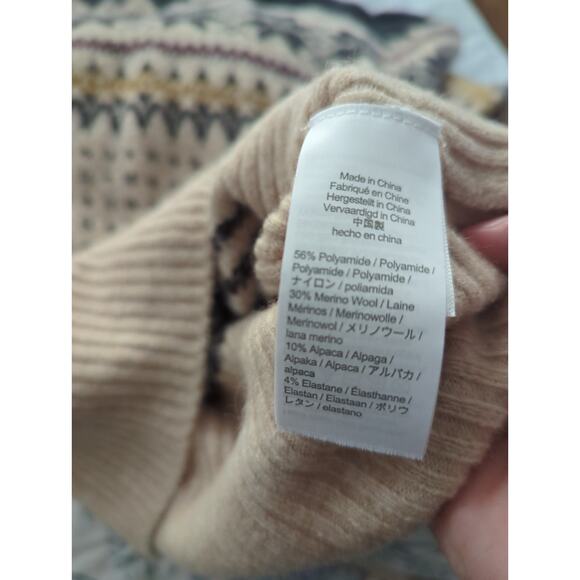 J Crew Puff Shoulder Fair Isle Sweater NWT - Picture 3 of 4